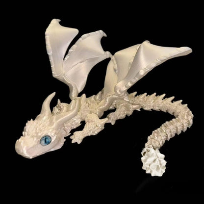 Movable 3D Printed Dragon Toy – Articulated Fidget & Desk Ornament for Stress Relief & Gifting
