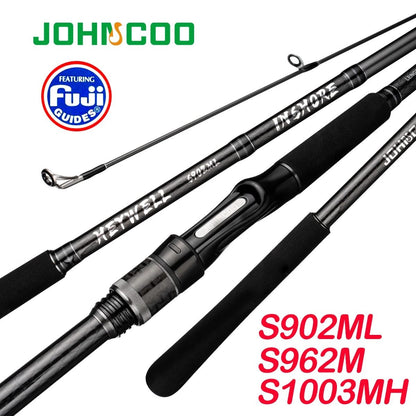 Long Casting Inshore Fishing Rod with Fuji Guides for Seabass 2.7m or 3.0m Spinning Rod