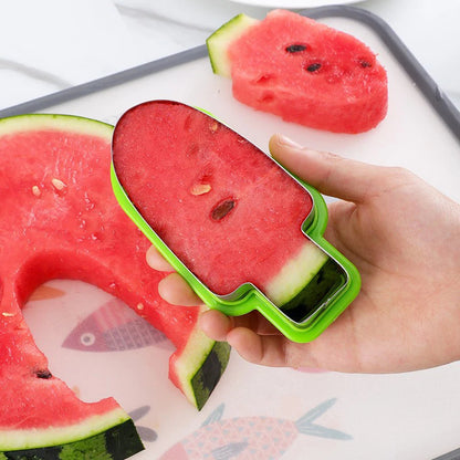 Watermelon Cutter Mold Tool, Kitchen Gadget for Fruit Platter, Ice Cream Popsicle Shape Watermelon Slice Molder