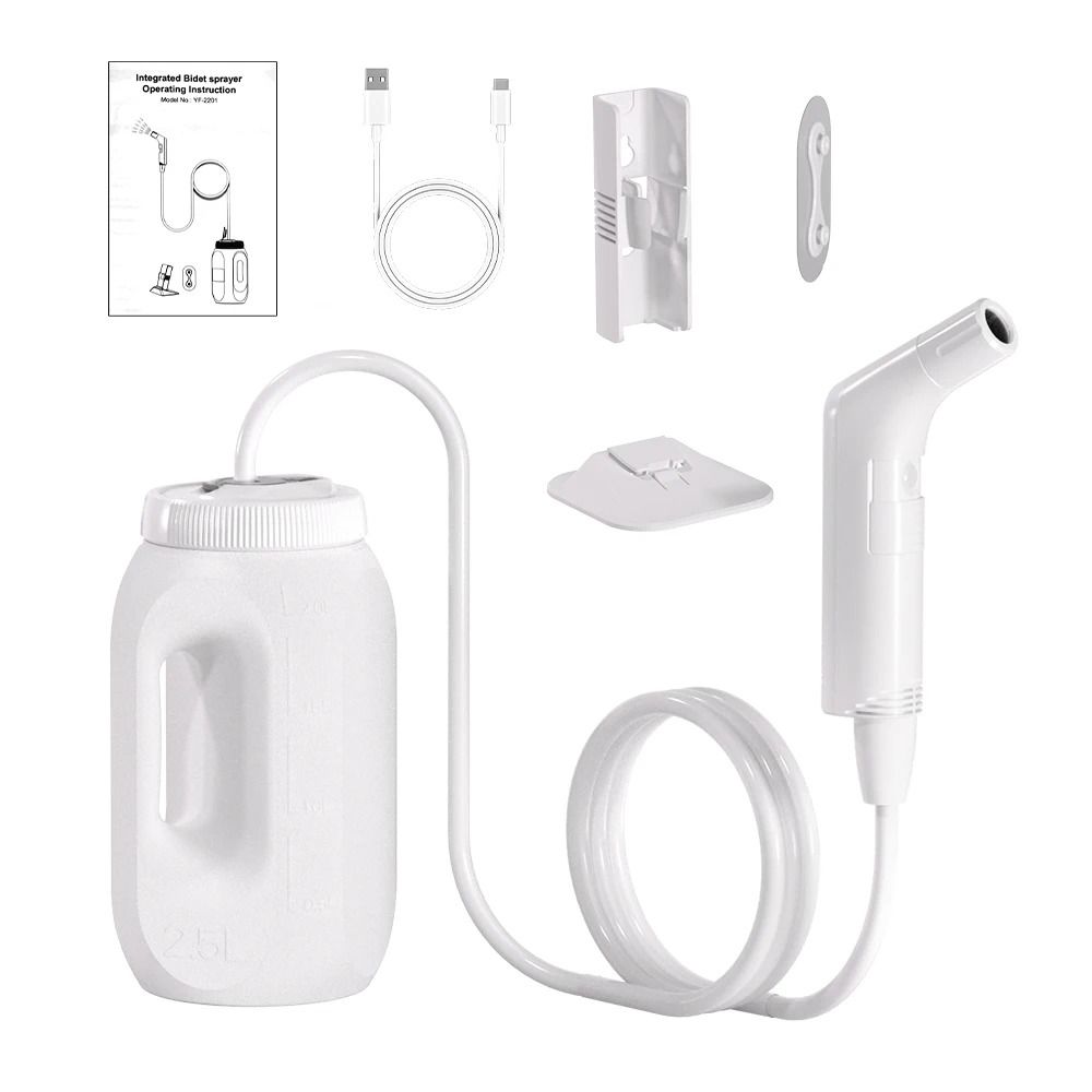Portable Cordless Bidet Sprayer for Personal Hygiene and Outdoor Cleaning
