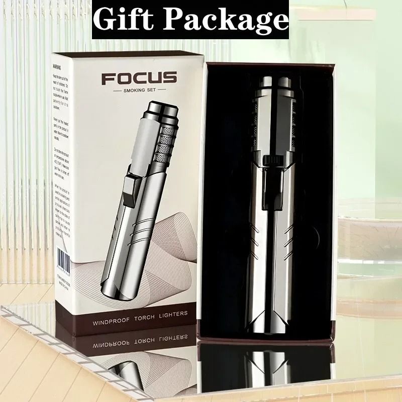 Windproof Butane Jet Torch Lighter for Outdoor and Welding Use