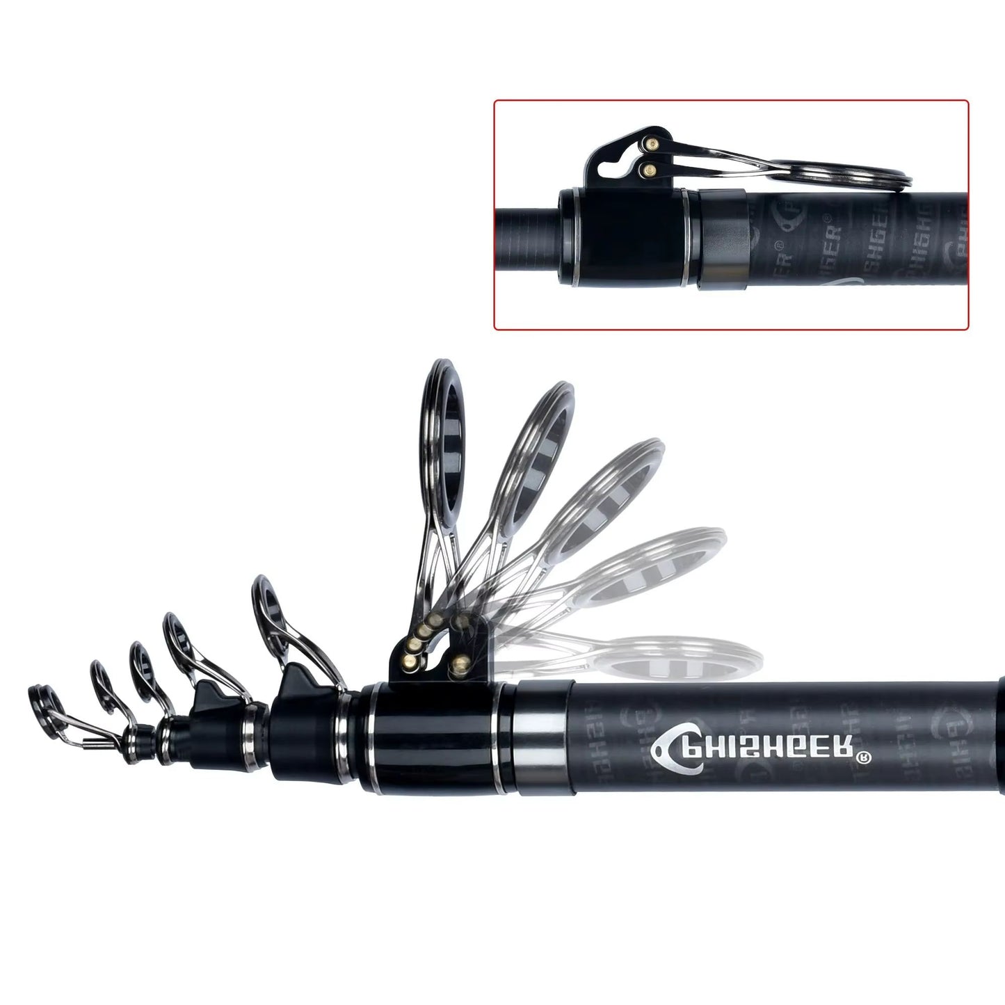 PHISHGER Carbon Telescopic Surf Fishing Rod – Travel-Ready Power for Long-Distance Shore Casting