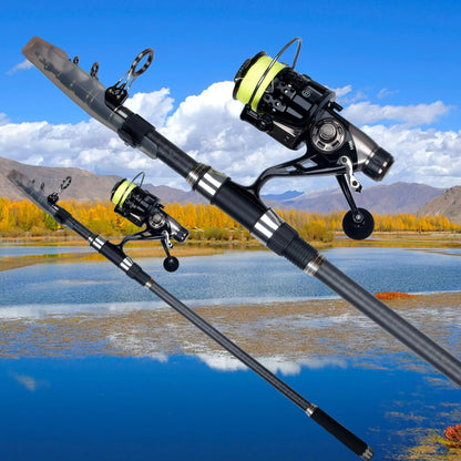 PHISHGER Carbon Telescopic Surf Fishing Rod – Travel-Ready Power for Long-Distance Shore Casting