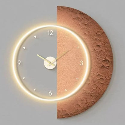 Aesthetic LED Luxury Modern Wall Clocks, Elegant Stylish Clock for Bedrooms, Living Room Decor Accessories