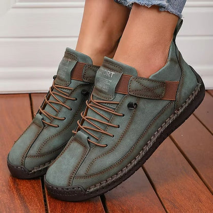 Retro British Style Women's Summer Workwear Boots – Non-Slip Mid-Top Fashion Loafers
