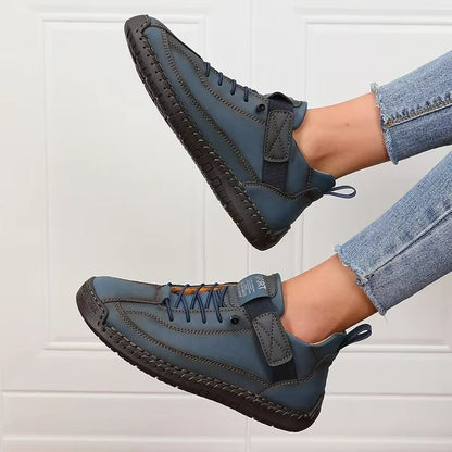 Retro British Style Women's Summer Workwear Boots – Non-Slip Mid-Top Fashion Loafers