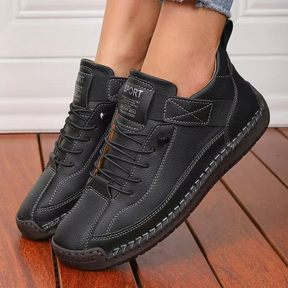 Retro British Style Women's Summer Workwear Boots – Non-Slip Mid-Top Fashion Loafers