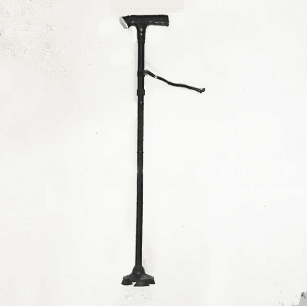 Adjustable Collapsible Walking Cane with LED Light and Alarm