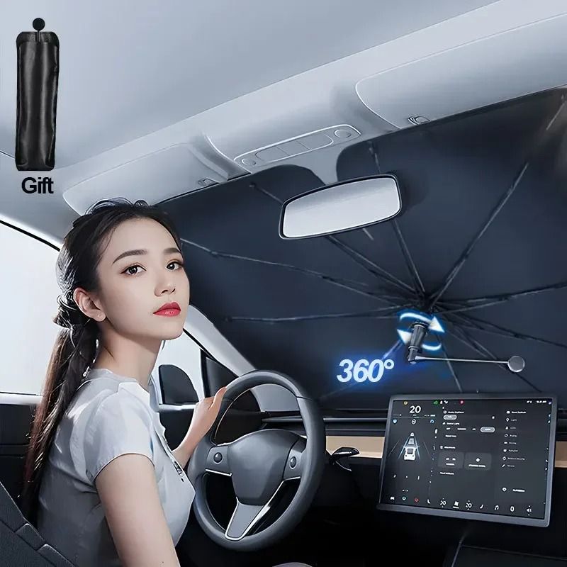 Foldable Windshield Umbrella Sunshade for Car Heat Protection