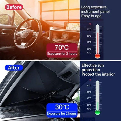 Foldable Windshield Umbrella Sunshade for Car Heat Protection