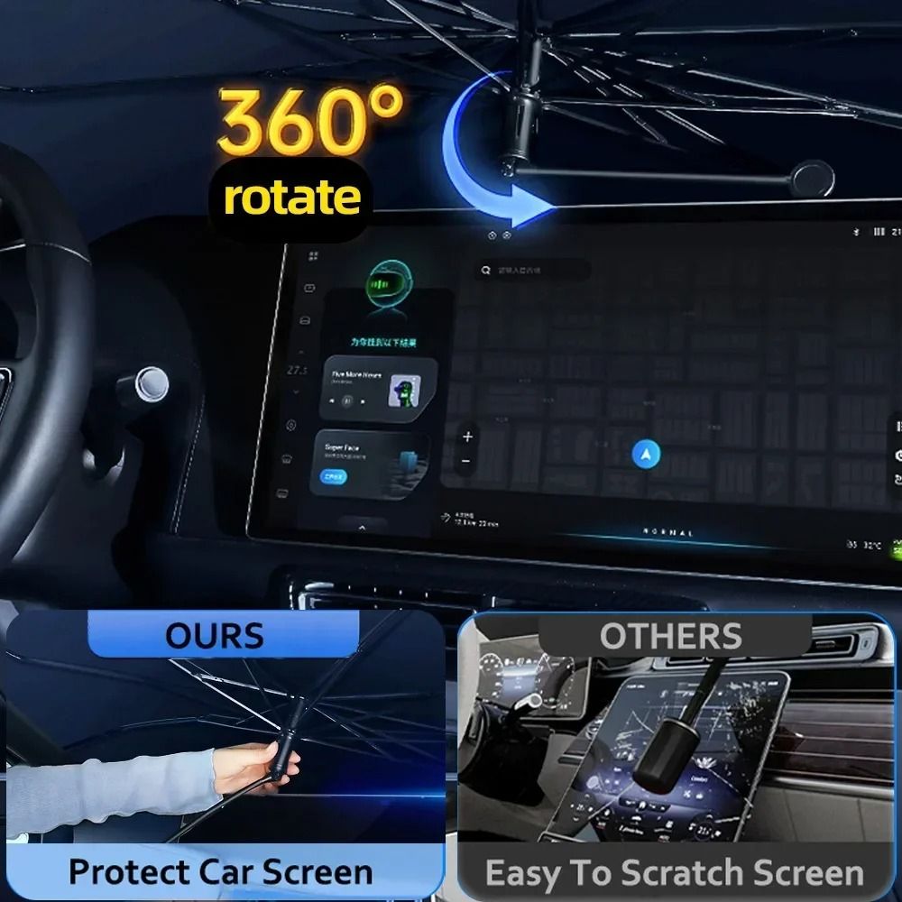 Foldable Windshield Umbrella Sunshade for Car Heat Protection