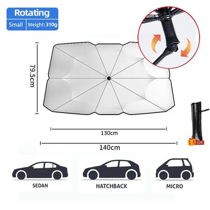 Foldable Windshield Umbrella Sunshade for Car Heat Protection