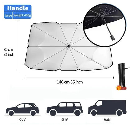 Foldable Windshield Umbrella Sunshade for Car Heat Protection