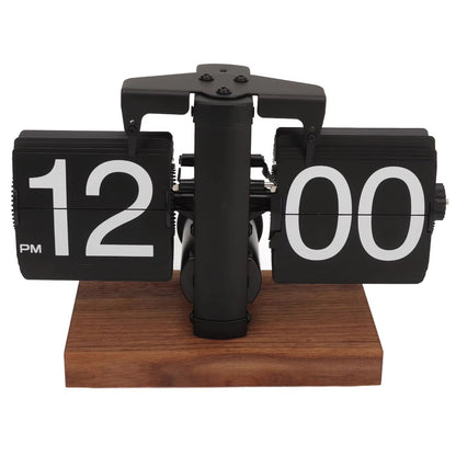 Digital Flip-Down Clock Retro Mechanical Table Clock - Battery Operated Automatic Flip Clock