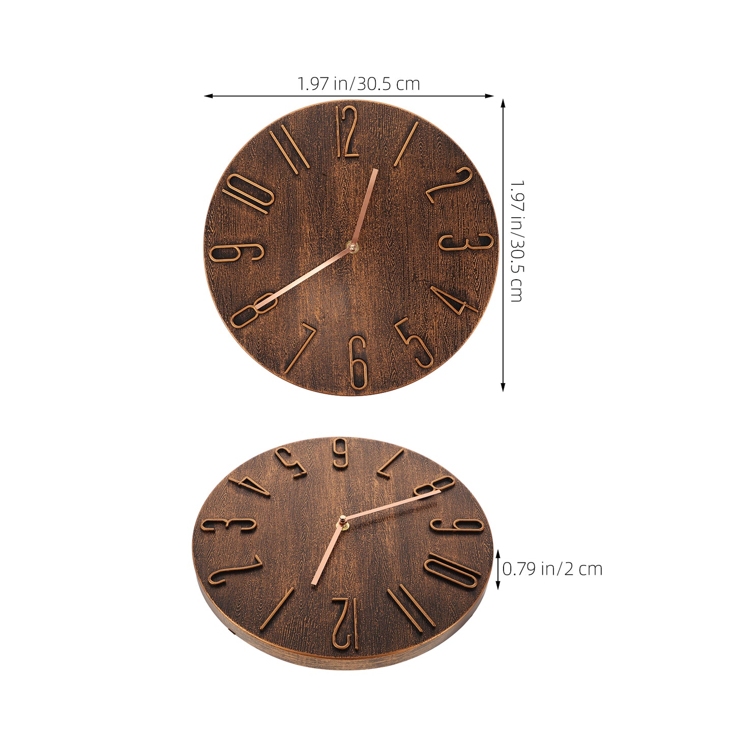 Modern Wall Clock Decor Living Clocks for Walls, Boho Clock for Office Kitchen Room, Waterproof Outdoor Design