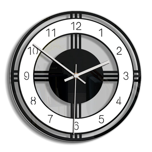 Modern Acrylic Silent Wall Clock Large Quartz Hanging, Battery Operated for Home Decor, Kitchen and Living Room Watch