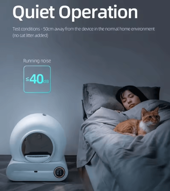 Tonepie 65L Smart Self Cleaning Cat Litter Box