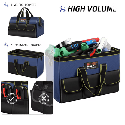 AIRAJ Heavy-Duty 1680D Electrician Tool Bag