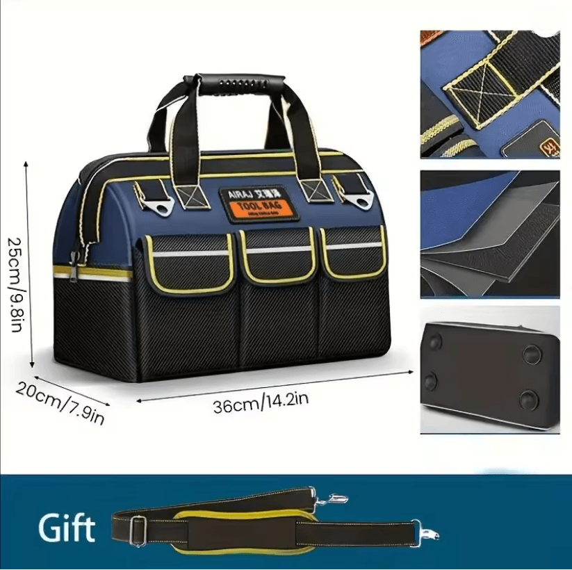 AIRAJ Heavy-Duty 1680D Electrician Tool Bag