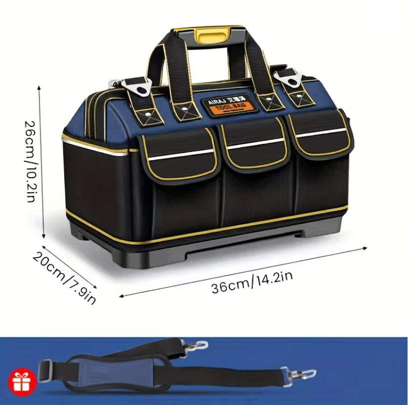 AIRAJ Heavy-Duty 1680D Electrician Tool Bag