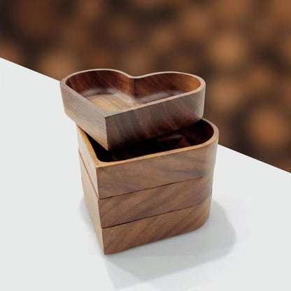 Heart Shaped Plates, Decorative Wooden Pallets for Dessert Tray, Serving Tray, Candy Dishes, Perfect for Home Decor