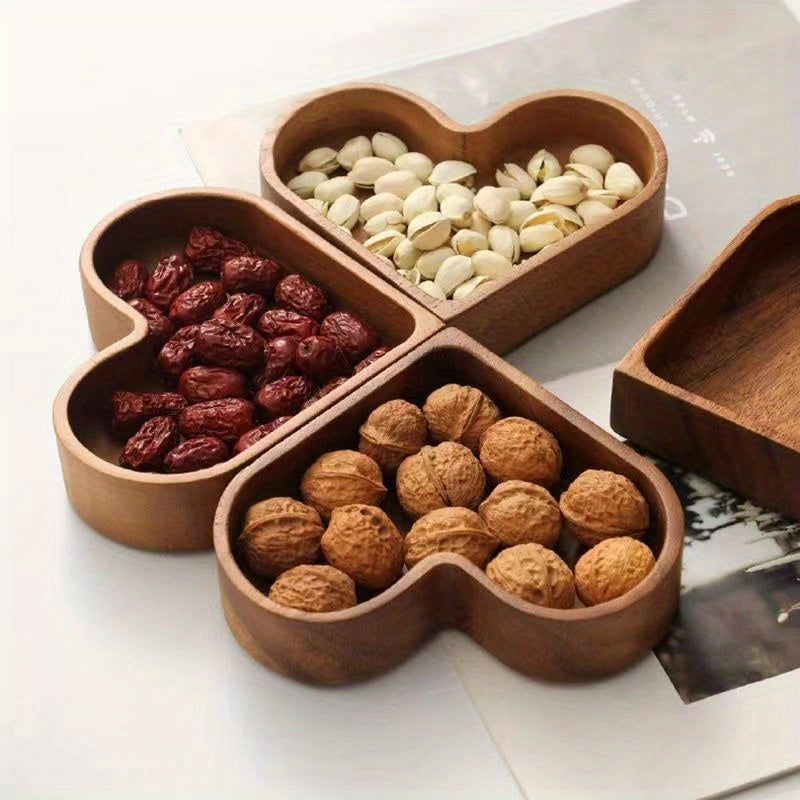 Heart Shaped Plates, Decorative Wooden Pallets for Dessert Tray, Serving Tray, Candy Dishes, Perfect for Home Decor