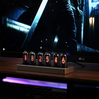 TimeGlow WiFi Nixie Tube Alarm Clock