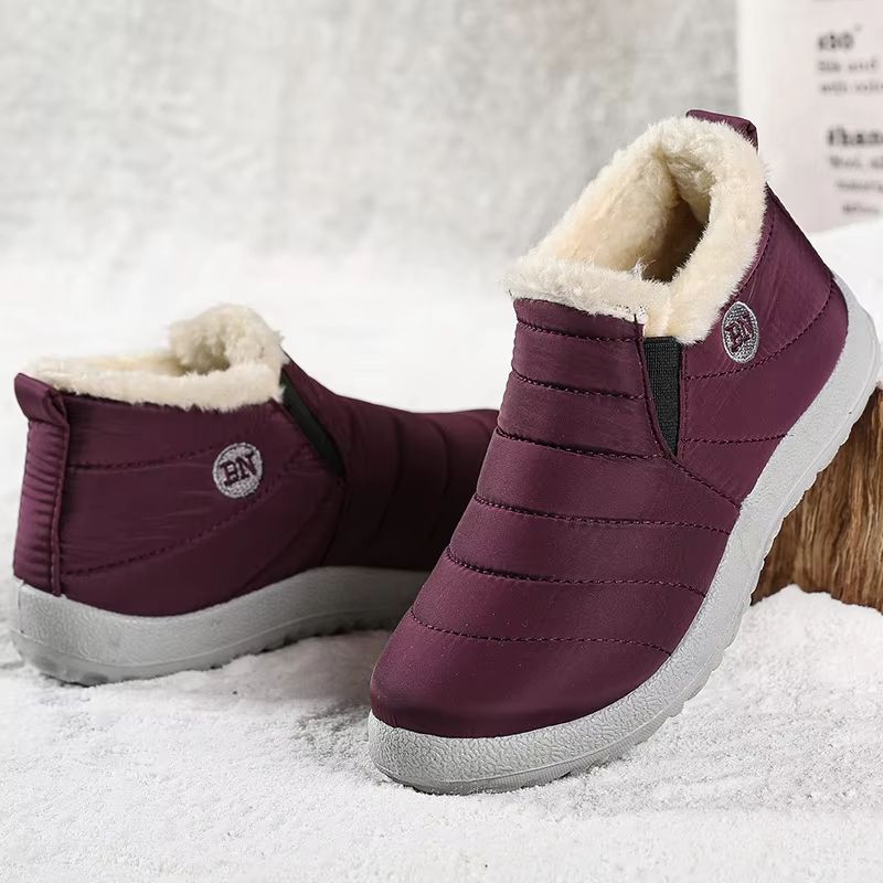 Men's Winter Fur Lined Ankle Boots Waterproof Warm Snow Shoes Casual Booties