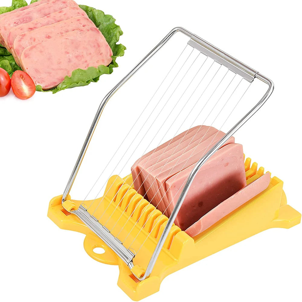 Multifunctional Egg Cutter Stainless Steel Food Slicer, Banana, Cheese, Strawberry, Kitchen Cooking Accessories