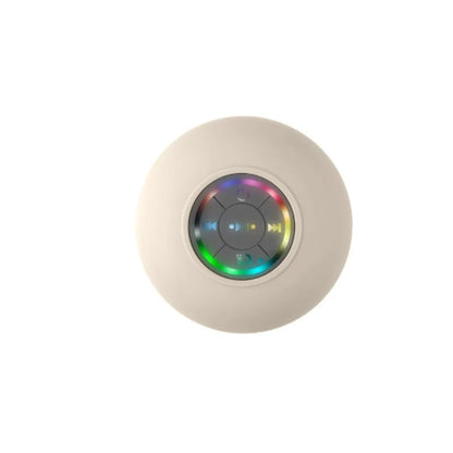 Large Suction Cup Mini Portable Speaker, Bathroom Waterproof Wireless LED Bluetooth Speaker, Outdoor Stereo Sound
