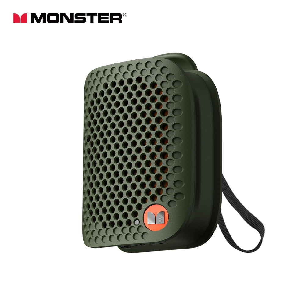 Monster M3 Clip On Bluetooth Speaker Portable Wireless Wearable Speaker