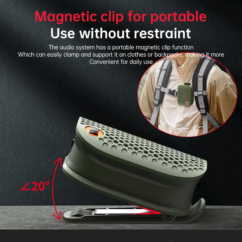 Monster M3 Clip On Bluetooth Speaker Portable Wireless Wearable Speaker