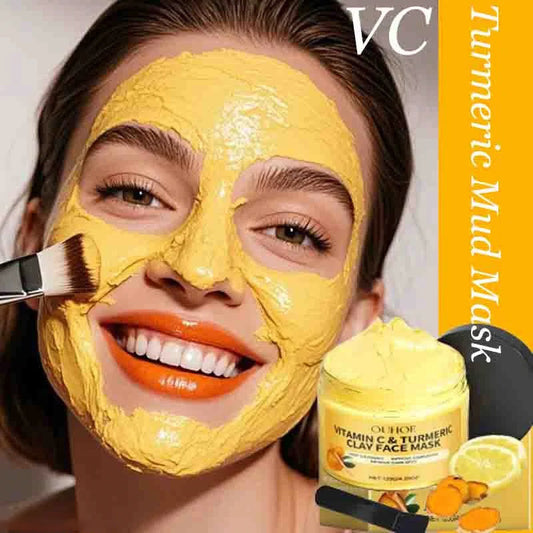 Vitamin C Turmeric Clay Mask for Brightening Deep Hydration and Smooth Skin