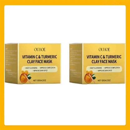 Vitamin C Turmeric Clay Mask for Brightening Deep Hydration and Smooth Skin
