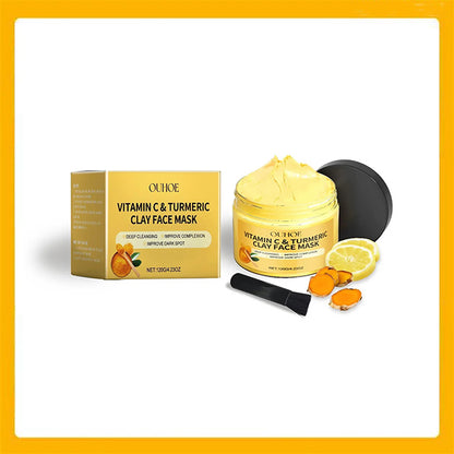 Vitamin C Turmeric Clay Mask for Brightening Deep Hydration and Smooth Skin