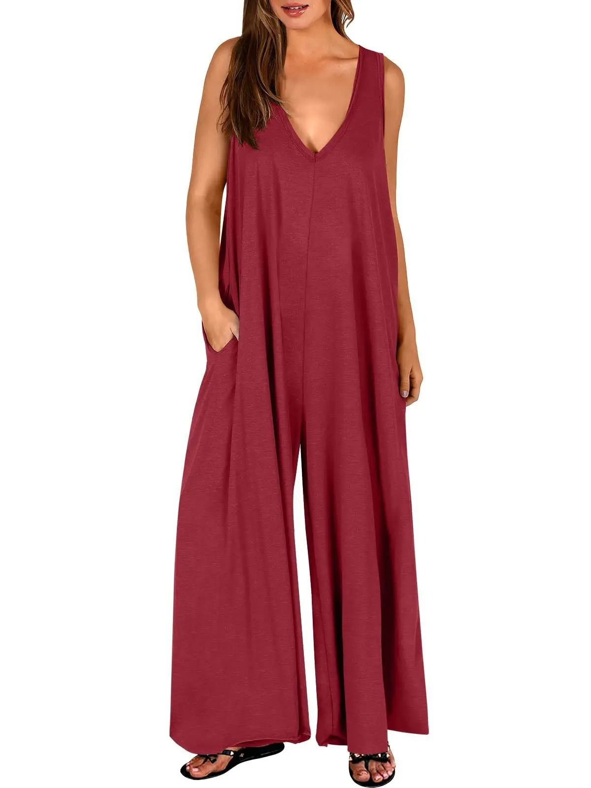 Casual Summer Pocket Jumpsuit for Women