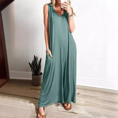 Casual Summer Pocket Jumpsuit for Women