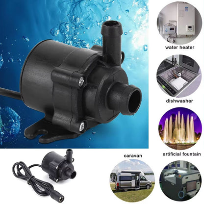 50W/30W/5W 800L/H DC 12V Low Noise Brushless Solar Water Pump Kit for Outdoor Fountain, Pond, Pool & Bird Bath