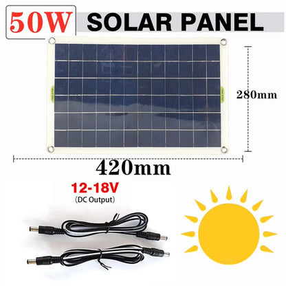 50W/30W/5W 800L/H DC 12V Low Noise Brushless Solar Water Pump Kit for Outdoor Fountain, Pond, Pool & Bird Bath