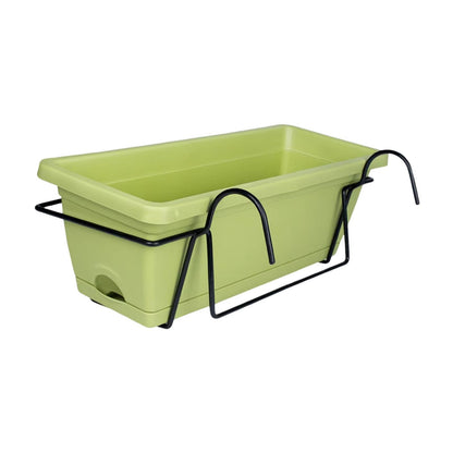 Hanging Planter for Balcony Railing Fence Planter Basket Window Box Flower Pot 6L for Garden and Yard
