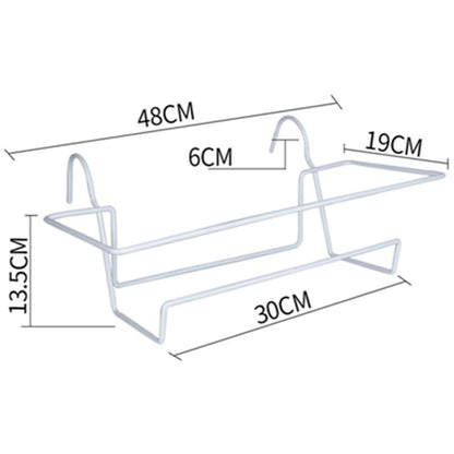Hanging Planter for Balcony Railing Fence Planter Basket Window Box Flower Pot 6L for Garden and Yard