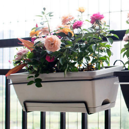 Hanging Planter for Balcony Railing Fence Planter Basket Window Box Flower Pot 6L for Garden and Yard