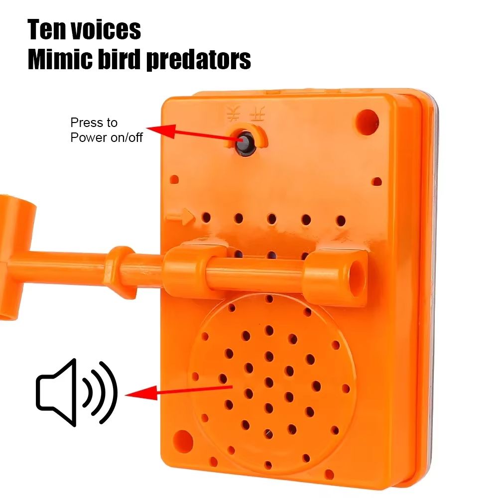 Solar Powered 3 in 1 Bird Repeller – Ultrasonic, Wind Motion, and Reflective Flash Pest Deterrent for Garden, Farm, and