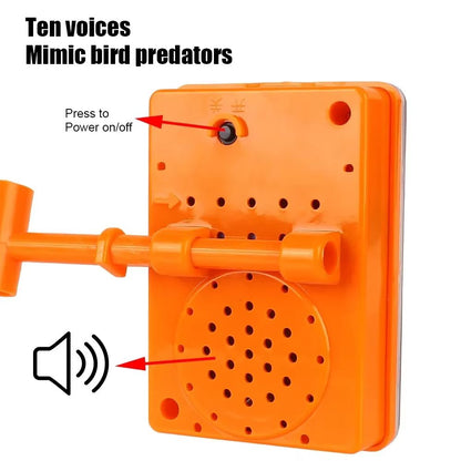 Solar Powered 3 in 1 Bird Repeller – Ultrasonic, Wind Motion, and Reflective Flash Pest Deterrent for Garden, Farm, and