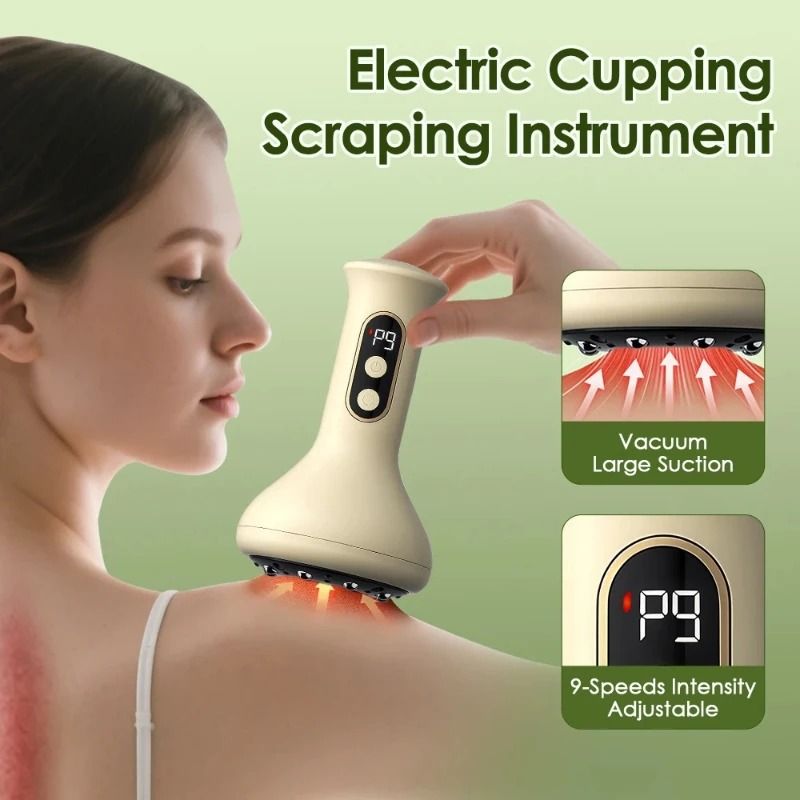 Smart Cupping Massage Machine with Red Light Heating