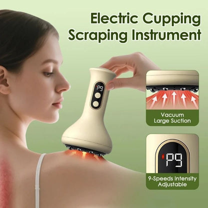 Smart Cupping Massage Machine with Red Light Heating