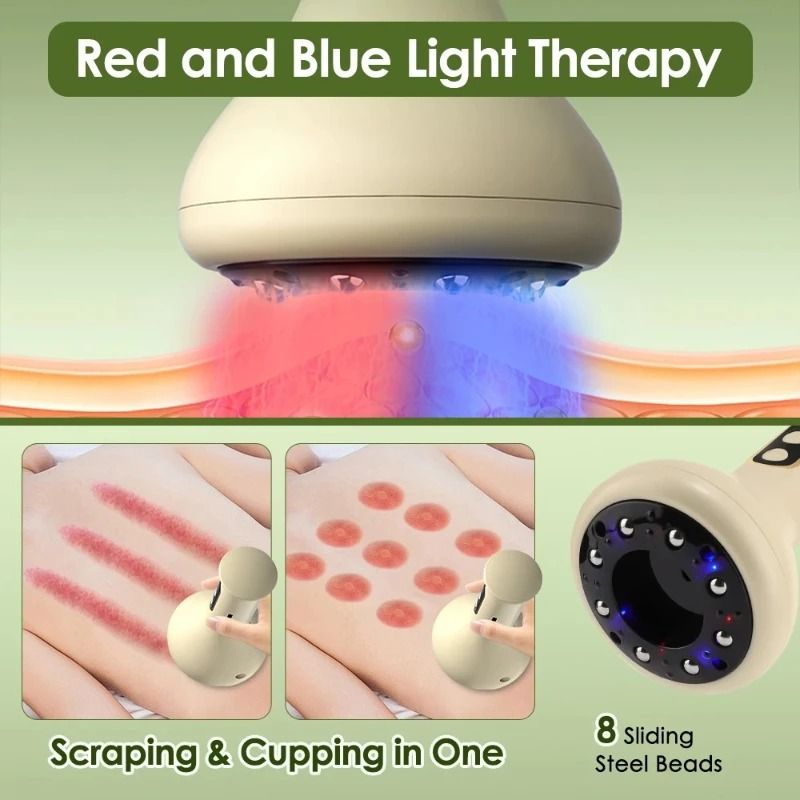 Smart Cupping Massage Machine with Red Light Heating
