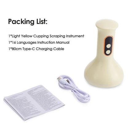 Smart Cupping Massage Machine with Red Light Heating
