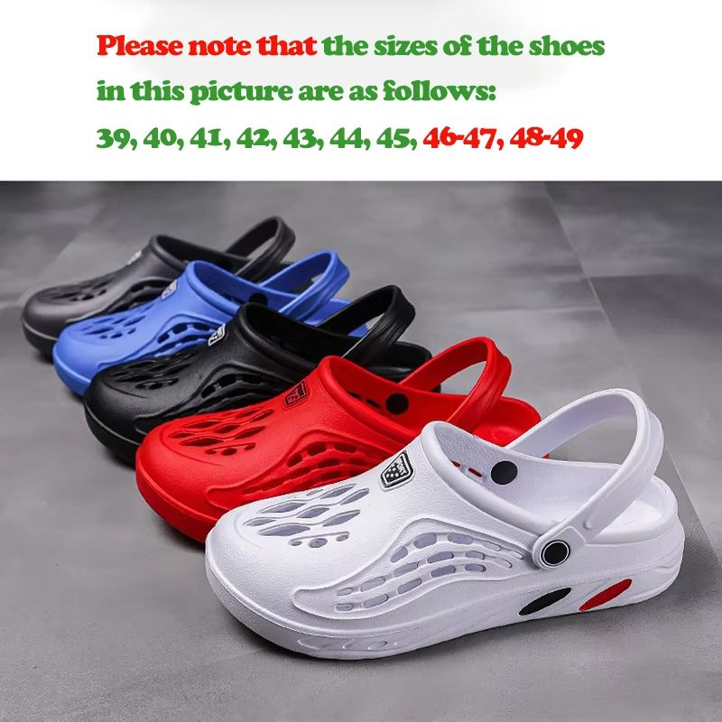 Coastal Breeze Lightweight Breathable Beach Clogs - Big Size Men's Sanda