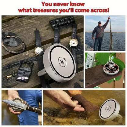 Neodymium Fishing Magnets Kit with Strong Pulling Force for River and Outdoor Retrieval